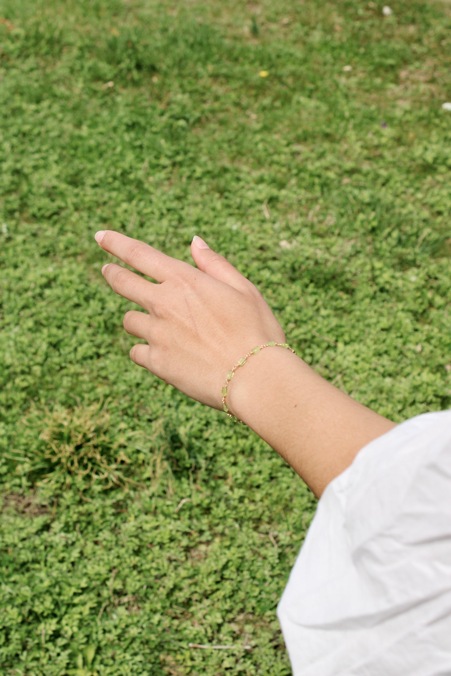 Gemstone Bracelet - Faceted Peridot