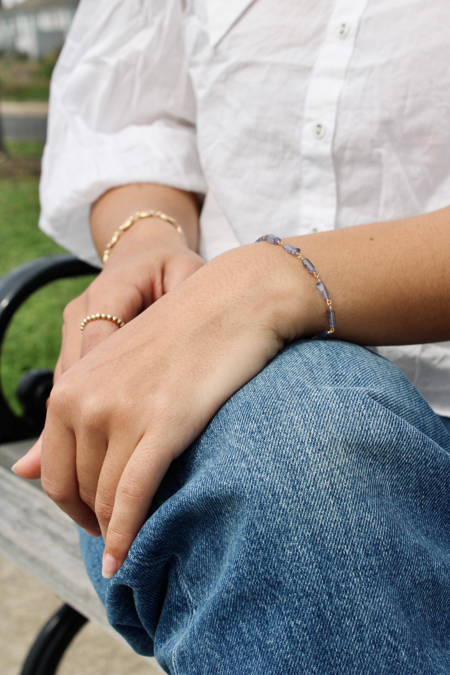 Gemstone Bracelet - Faceted Kunzite