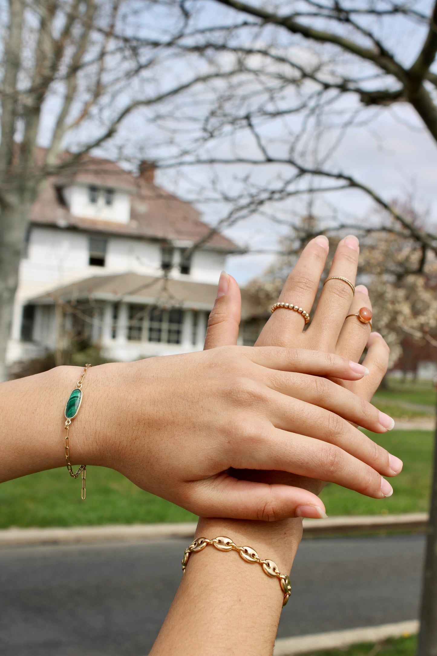 Gemstone Bar Bracelet