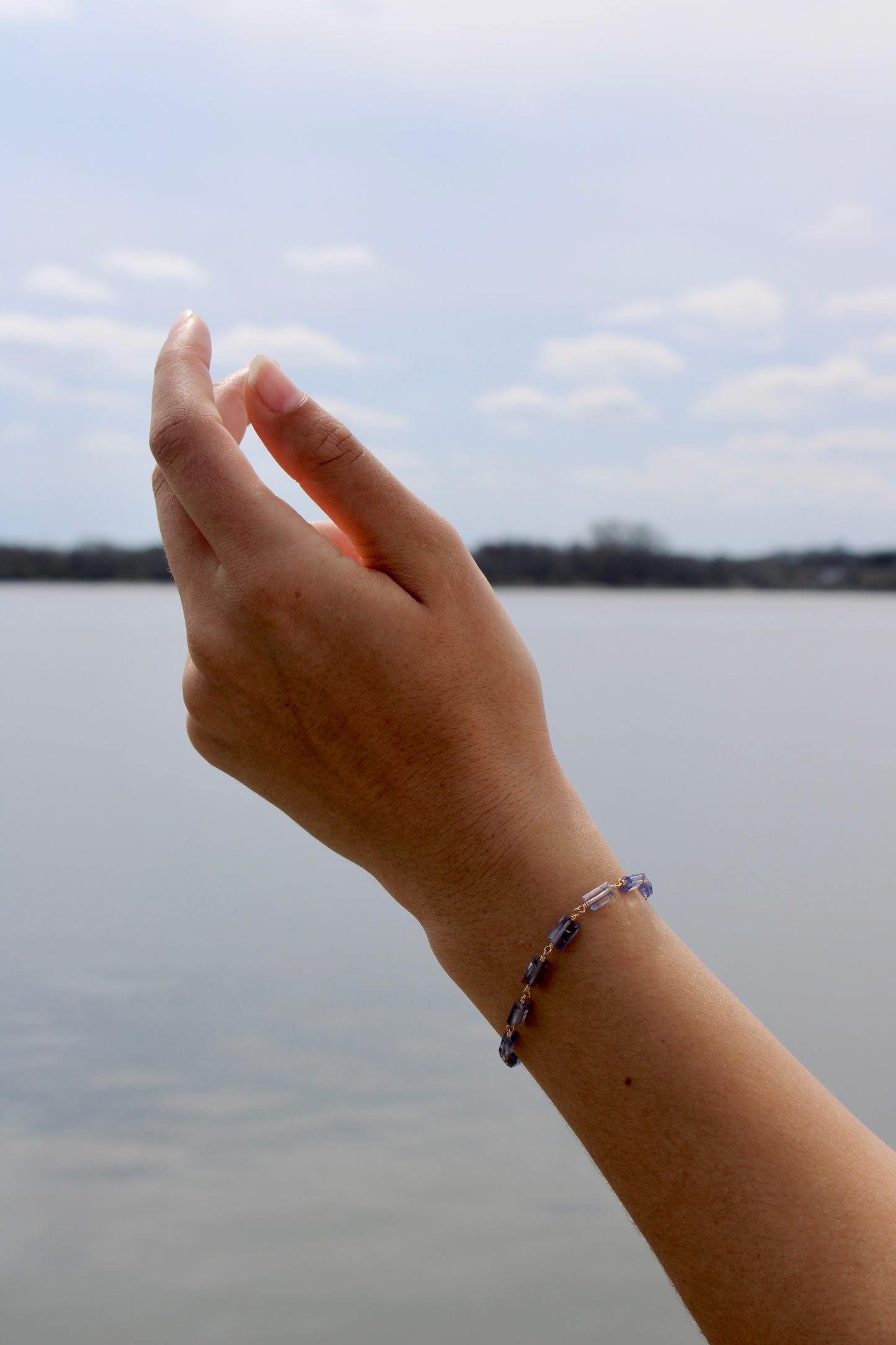 Gemstone Bracelet - Faceted Kunzite