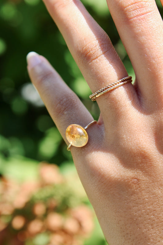 Citrine Gemstone Ring