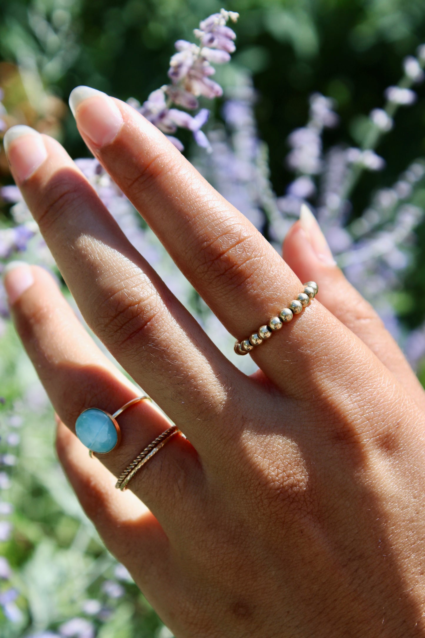 Larimar Gemstone Ring