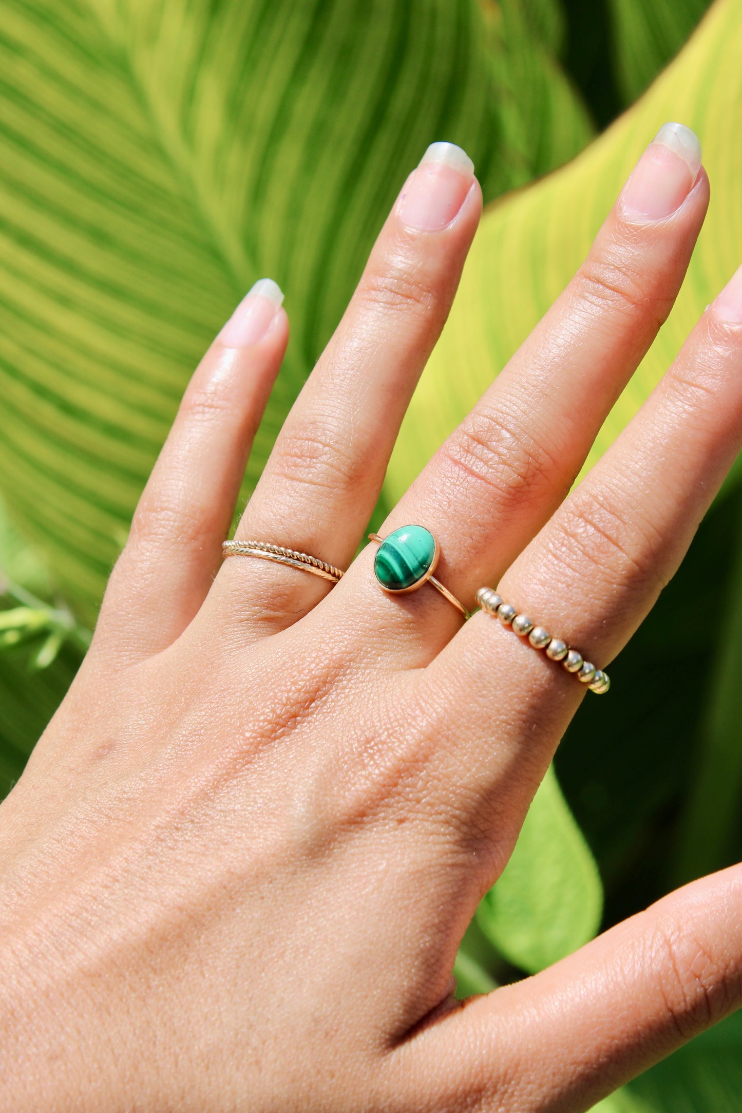 Malachite Gemstone Ring