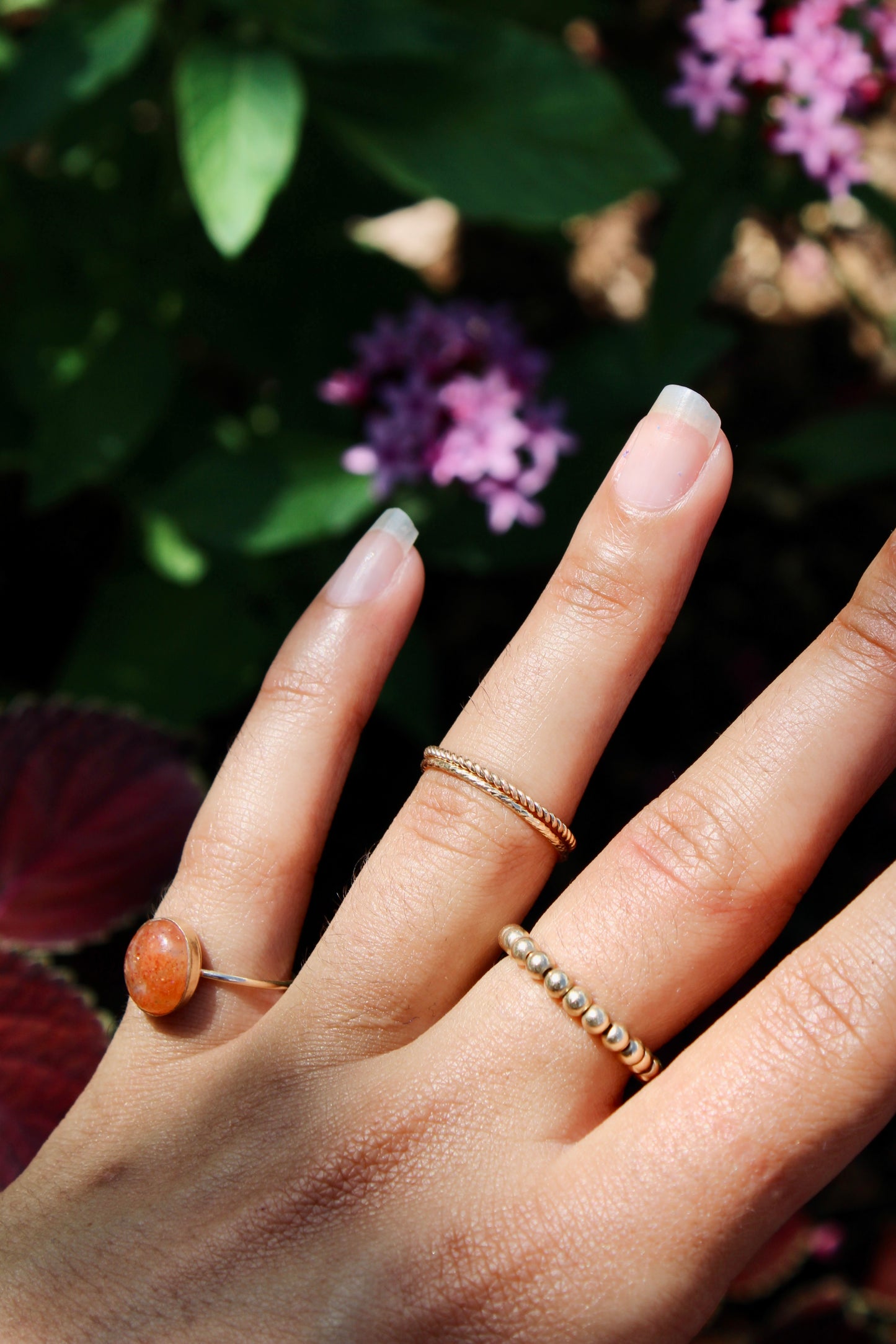 Sunstone Gemstone Ring