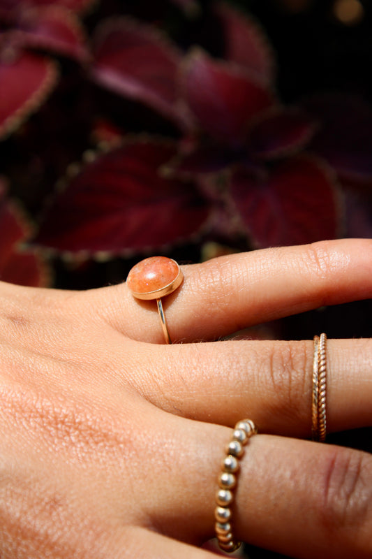 Sunstone Gemstone Ring